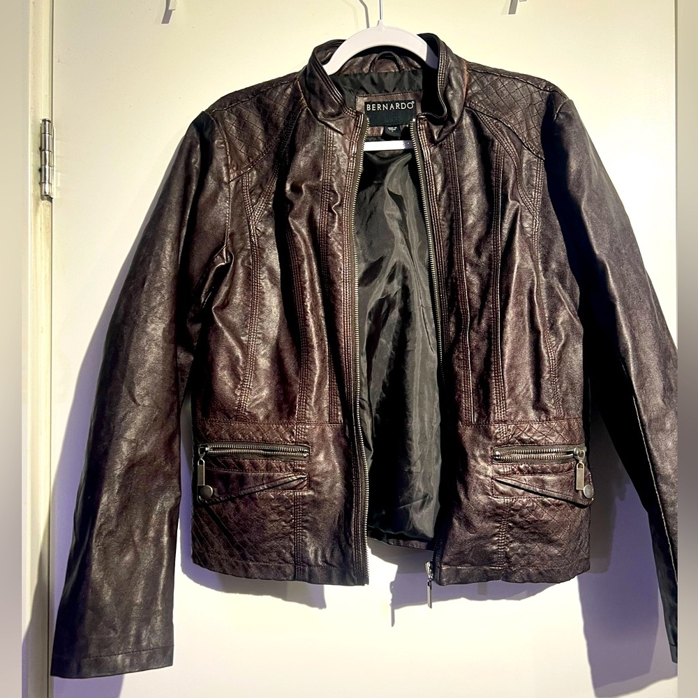 Bernardo Brown Lightweight Shirt Jacket